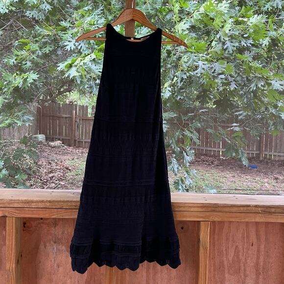 Torn By Ronny Kobo Women's Black Crochet Sleeveless Dress Size S - Picture 1 of 9
